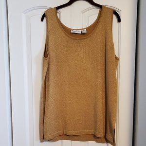 Women top from the Mims/Cole Collection. Large. shimmering gold